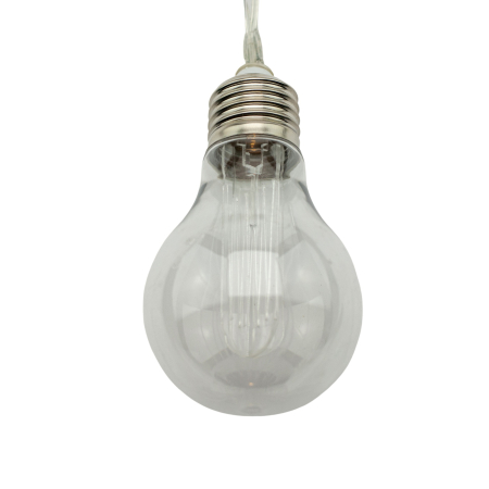 Ghirlanda luminoasa, LED, model Hemma, 10 becuri, 380cm, incarcare solara, lumina alb cald [14]