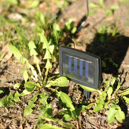 Ghirlanda luminoasa, LED, model Lux, 10 becuri, 380cm, incarcare solara, lumina alb cald [7]