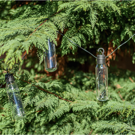 Ghirlanda luminoasa, LED, model Lux, 10 becuri, 380cm, incarcare solara, lumina alb cald [9]