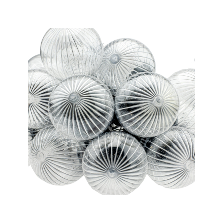 Ghirlanda luminoasa, LED, model Stripes, 20 becuri, 580cm, incarcare solara, lumina alb cald [16]