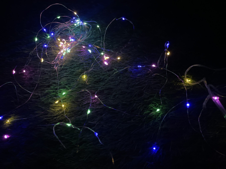 Ghirlanda luminoasa liniara, 100 LED-uri, 990cm, incarcare solara, multicolor [3]