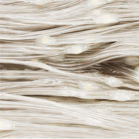 Ghirlanda luminoasa tip perdea 300 LED-uri, 3x3m, pentru interior, cu telecomanda, alb cald (galben) [10]