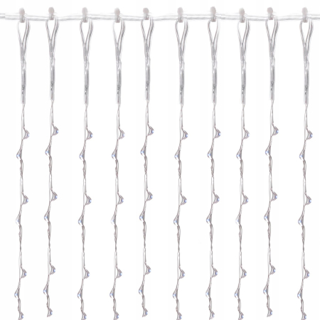 Ghirlanda luminoasa tip perdea 400 LED-uri, 3m, pentru interior/exterior, iluminare alba [7]