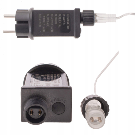 Ghirlanda luminoasa tip perdea 400 LED-uri, 3m, pentru interior/exterior, iluminare galbena [7]