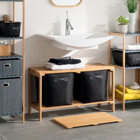 Gratar baie 5Five Bamboo din bambus natural, 53x36 cm, bej [1]