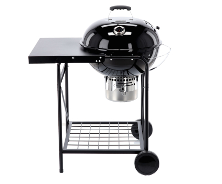 Gratar din otel pe carbuni, cu tava pentru cenusa, capac cu termometru, 90x71x111cm [1]