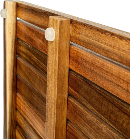 Gratar dus 5Five Acacia din lemn de salcam, antiderapant, 53x36x3 cm, natur [3]