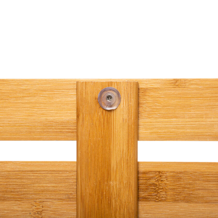 Gratar pentru dus 5Five Ilyan, din bambus, antiderapant, 68x50 cm, natur [3]