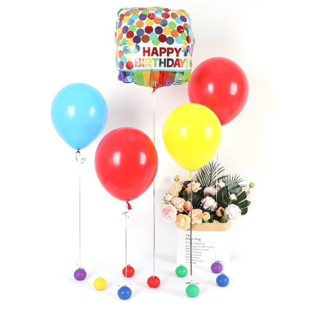 Greutate pentru Baloane, , Accesoriu Petrecere, 5.5x5.5 cm, 120 g, Albastru [2]