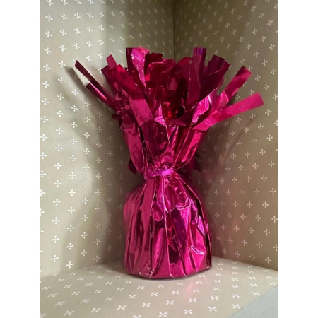 Greutate pentru Baloane cu Heliu, , din Folie cu Franjuri, 170g, 13 x 5 x 3 cm, Roz [3]