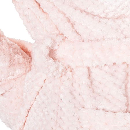 Halat de baie pentru femei pana la genunchi, cu gluga, marimea L/XL, roz [10]