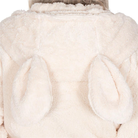 Halat de baie pentru femei pana la genunchi, gluga cu urechi , marimea S/M, bej [11]