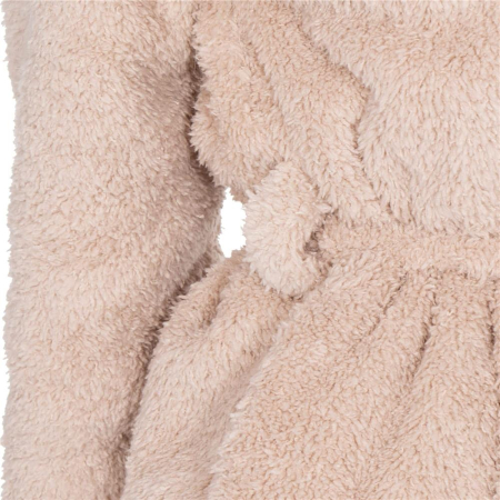 Halat de baie pentru femei pana la genunchi, gluga cu urechi , marimea S/M, bej [10]