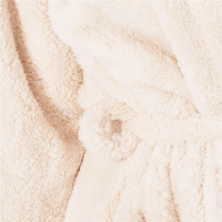 Halat de baie pentru femei pana la genunchi, gluga cu urechi , marimea S/M, bej [8]