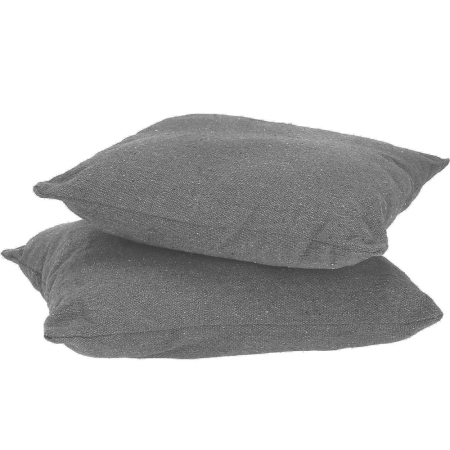 Hamac tip leagan suspendat pentru casa sau gradina, gri cu perne, 130x100cm, 150kg [14]