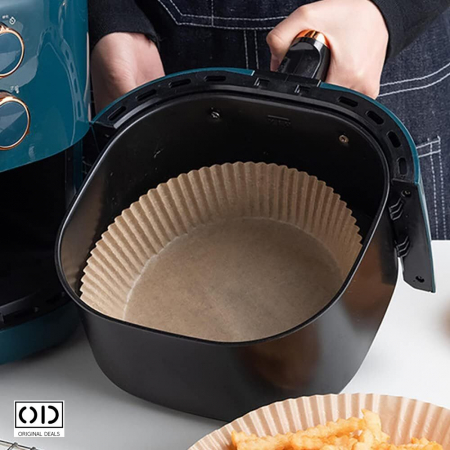 hartie de copt pentru air fryer Hartie de copt pentru friteoza hartie de copt in forma de farfurie hartie de copt rotunda hartie de unica folosinta pentru air fryer [14]