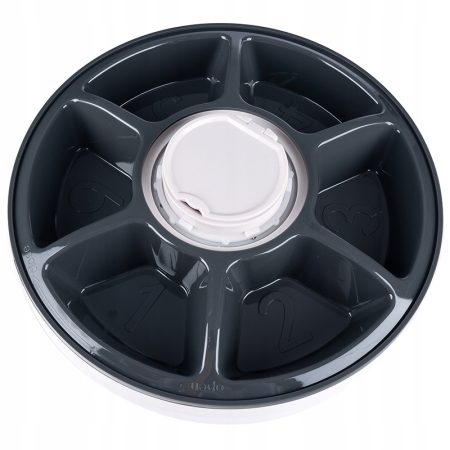 Hranitor automat pentru caini si pisici, sunet hranire, capacitate dispenser 6x70gr, cu display digital [5]