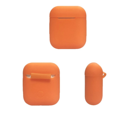 Husa AirPods cu Inel Prindere Portocaliu [4]