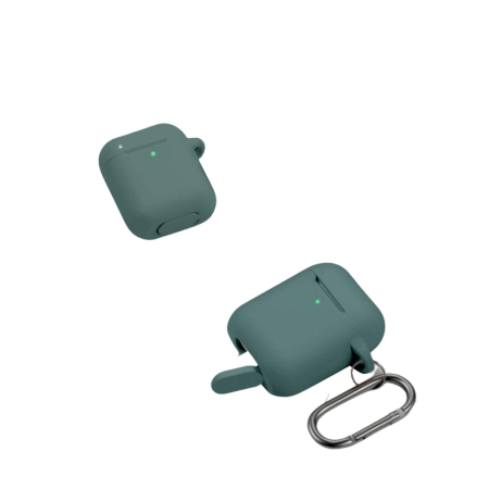 Husa AirPods cu Inel Prindere Verde Inchis [2]