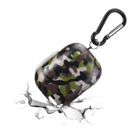 Husa AirPods Pro cu Inel Prindere Camuflaj [2]