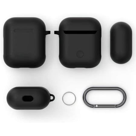 ✨TOATE PRODUSELE✨ - Husa AirPods Pro cu Inel Prindere Negru