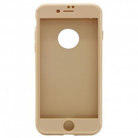 Husa Apple iPhone 6/6S IPAKY Full Cover 360 Auriu + Folie Cadou [7]