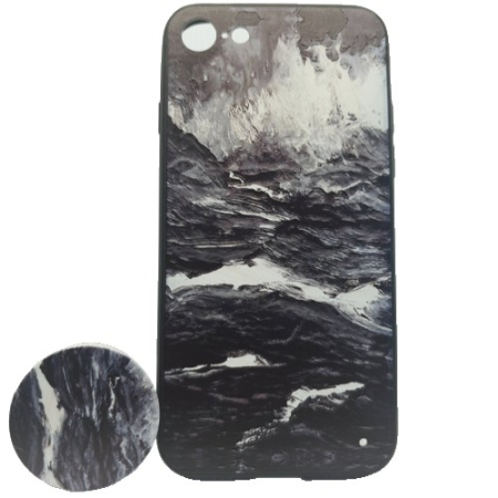 Back Case - Husa Apple iPhone 6 Plus/6S Plus Multicolor Model Valuri + Suport inclus