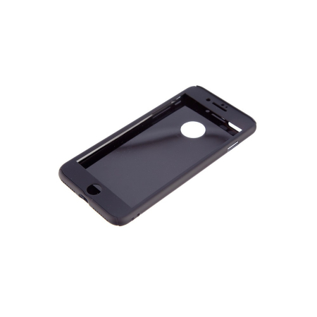 Husa Apple iPhone 7 Plus Full Cover 360 Negru + Folie de protectie [2]