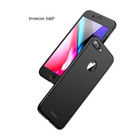 Husa Apple iPhone 8 Plus IPAKY Full Cover 360 Negru + Folie Cadou [19]