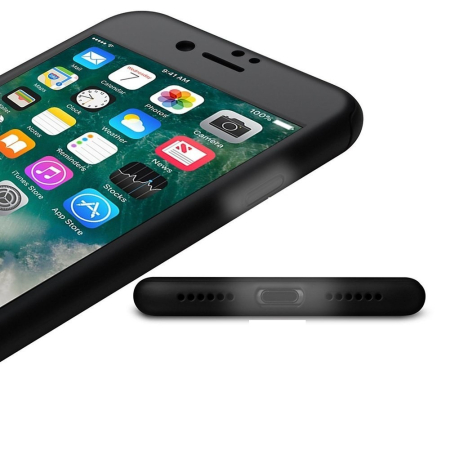 Husa Apple iPhone 8 Plus IPAKY Full Cover 360 Negru + Folie Cadou [12]