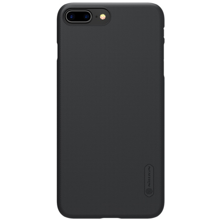 Husa Apple iPhone 8 Plus Nillkin Frosted Shield Negru + Folie de protectie [2]