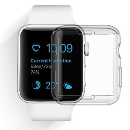 Huse SmartWatch - Husa Apple Watch Series 2/3 42 mm Full Tpu 360 Transparent, 