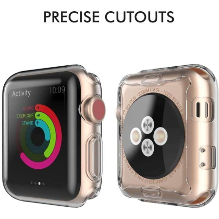 Husa Apple Watch Series 4/5 40 mm Full Tpu 360 Transparent [2]