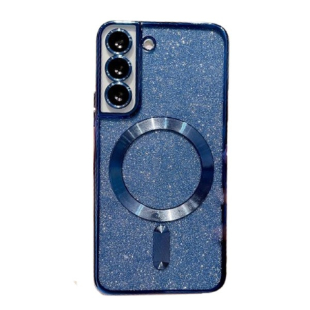 ✨TOATE PRODUSELE✨ - Husa de Protectie 2 in 1, , Husa pentru Samsung Galaxy S23, Glitter Chrome Magsafe, din TPU, Magnetica, cu Protectie Lentila, Albastru Marin