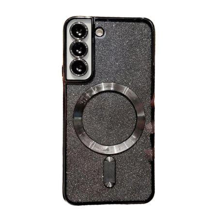 ✨TOATE PRODUSELE✨ - Husa de Protectie 2 in 1, , Husa pentru Samsung Galaxy S23, Glitter Chrome Magsafe, din TPU, Magnetica, cu Protectie Lentila, Negru