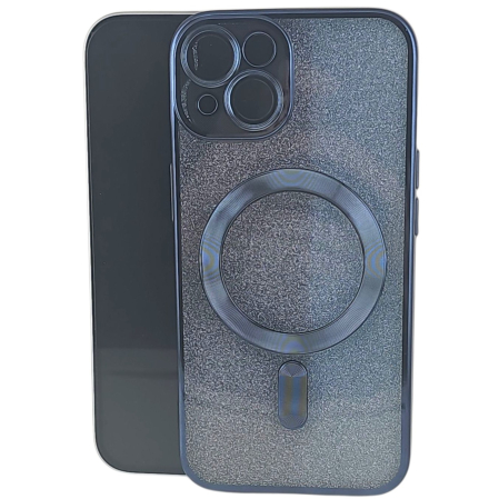 ✨TOATE PRODUSELE✨ - Husa de Protectie 2 in 1, , pentru Apple iPhone 14, Compatibila MagSafe, Magnetica, cu Protectie Lentila, din TPU, Albastru Marin