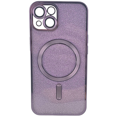 Husa de Protectie 2 in 1, , pentru Apple iPhone 14, Compatibila MagSafe, Magnetica, cu Protectie Lentila, din TPU, Mov [1]