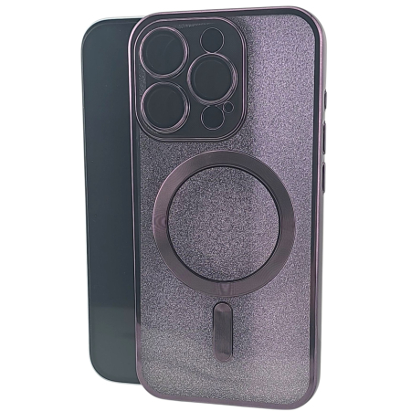 ✨TOATE PRODUSELE✨ - Husa de Protectie 2 in 1, , pentru Apple iPhone 14 Pro, Compatibila MagSafe, Magnetica, cu Protectie Lentila, din TPU, Mov