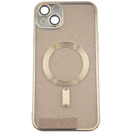 Husa de Protectie 2 in 1, , pentru Apple iPhone 15, Compatibila MagSafe, Magnetica, cu Protectie Lentila, din TPU, Auriu [1]
