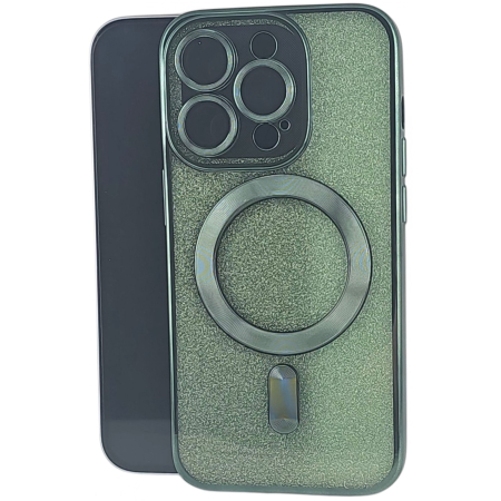 ✨TOATE PRODUSELE✨ - Husa de Protectie 2 in 1, , pentru Apple iPhone 15 Pro, Compatibila MagSafe, Magnetica, cu Protectie Lentila, din TPU, Verde
