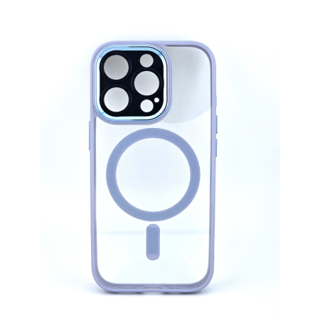 ✨TOATE PRODUSELE✨ - Husa de Protectie Compatibil cu iPhone 16 Pro Max, , Incarcare Wireless, Tehnologie Magsafe, Carcasa din TPU/ PC, Protectie Camera, Antisoc, Antizgariere, Mov(lila) - Transparent
