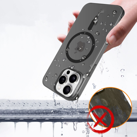 Husa de Protectie compatibila Apple iPhone 17 Pro Max, , Magnetica Ultra-subtire, Anti-alunecare, Protectie PC, Rezistenta la Zgirieturi, Negru [2]
