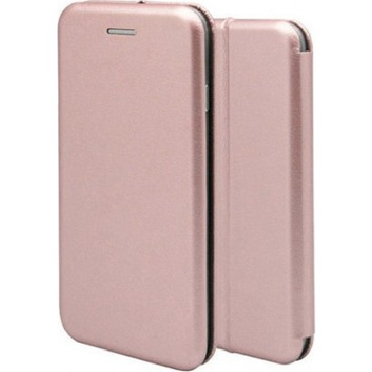 Husa de protectie compatibila cu Apple iPhone 12 Mini Magnet Book Case Roz-Auriu [3]
