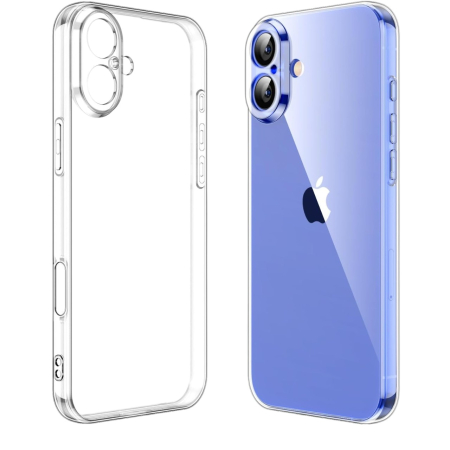 ✨TOATE PRODUSELE✨ - Husa de Protectie, Compatibila cu Apple iPhone 16 Plus, TPU, Antisoc, Rezistenta la Impact, Protectie Camera, Transparenta
