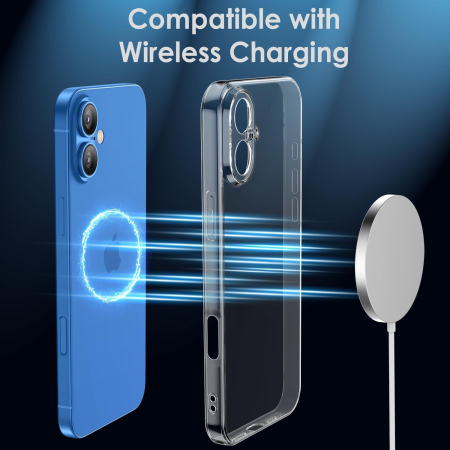 Husa de Protectie, Compatibila cu Apple iPhone 16 Plus, TPU, Antisoc, Rezistenta la Impact, Protectie Camera, Transparenta [3]