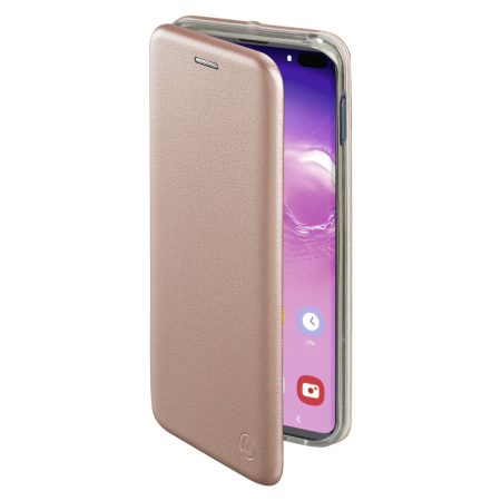 Husa de protectie compatibila cu Huawei P40 Lite Magnet Book Case Roz-Auriu [9]