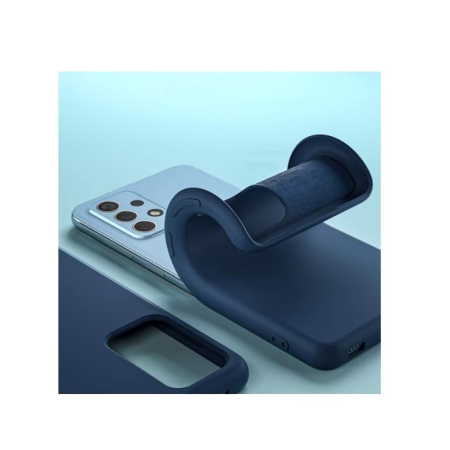 Husa de protectie compatibila cu Samsung Galaxy A52 Matte Tpu Albastru inchis [1]