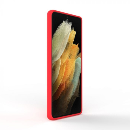 Husa de protectie compatibila cu Samsung Galaxy S21 Ultra Matte Tpu Rosu [4]