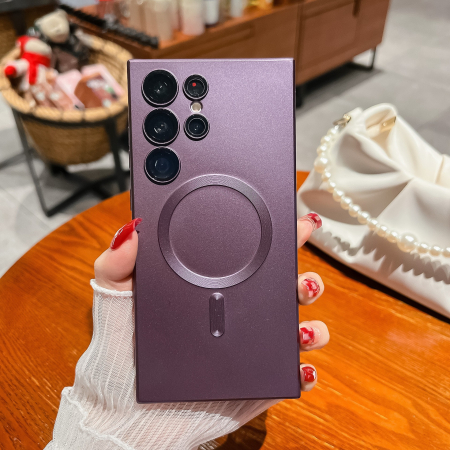 Husa de protectie , cu incarcare Wireless, Tehnologie Magsafe, pentru Samsung Galaxy S23 Plus , Mov [2]