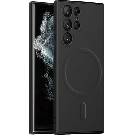 ✨TOATE PRODUSELE✨ - Husa de protectie , cu incarcare Wireless, Tehnologie Magsafe, pentru Samsung Galaxy S23 Ultra , Negru